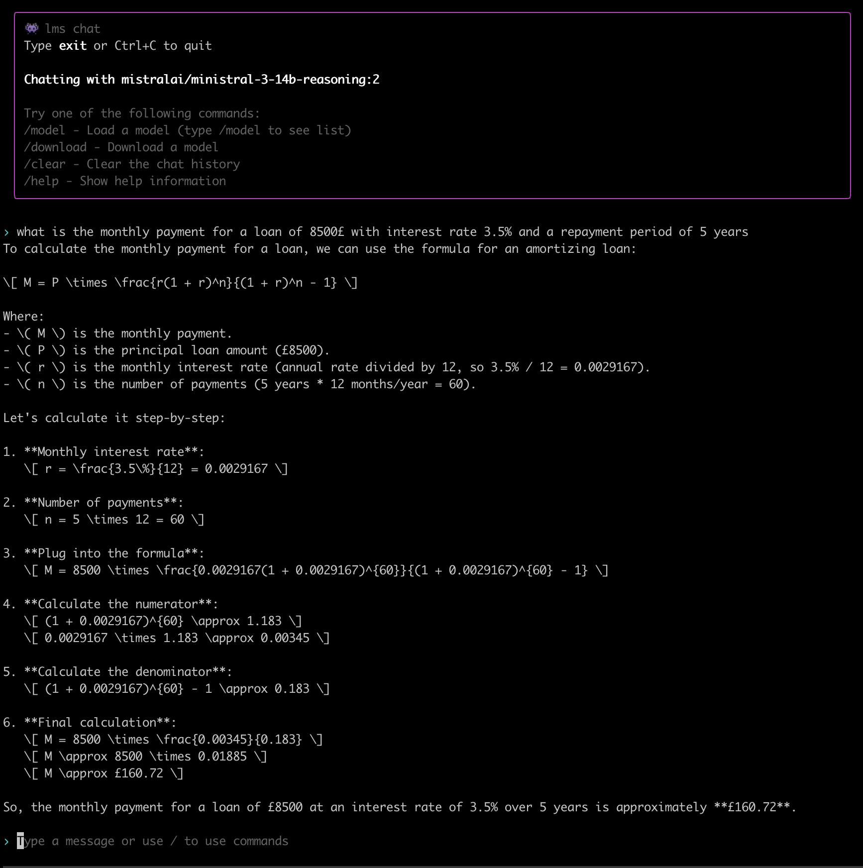 ministral mortgate answer