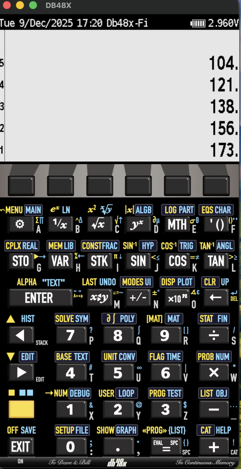 DB48x calculator