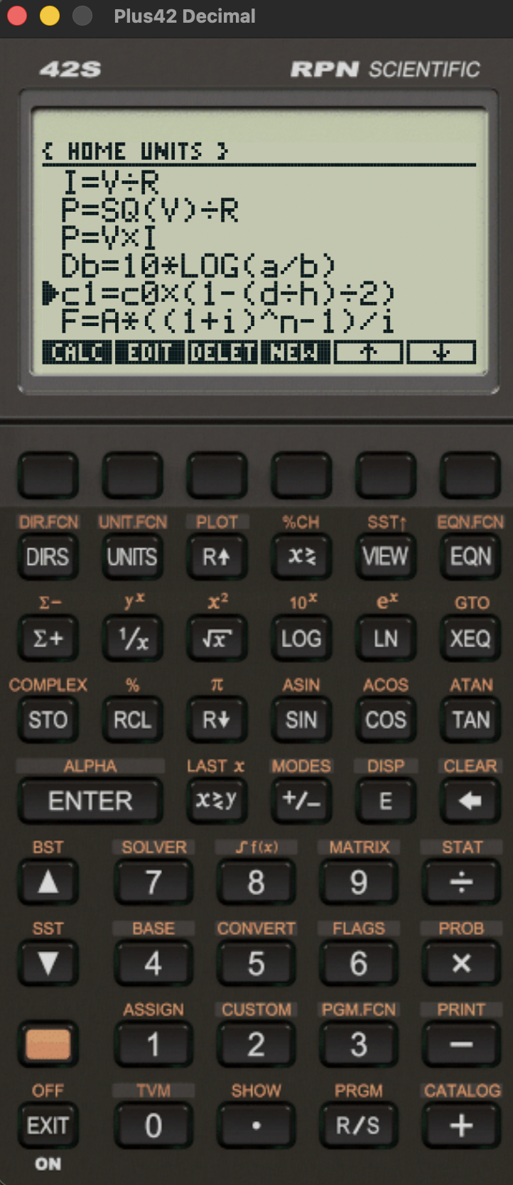 Free42 calculator
