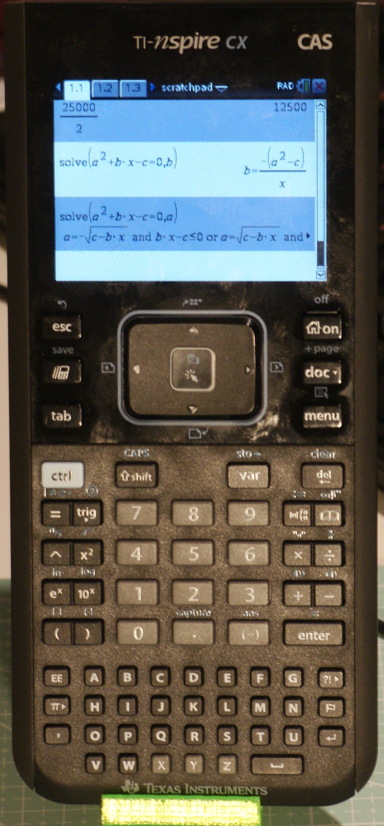 Texas Instruments Nspire CAS calculator